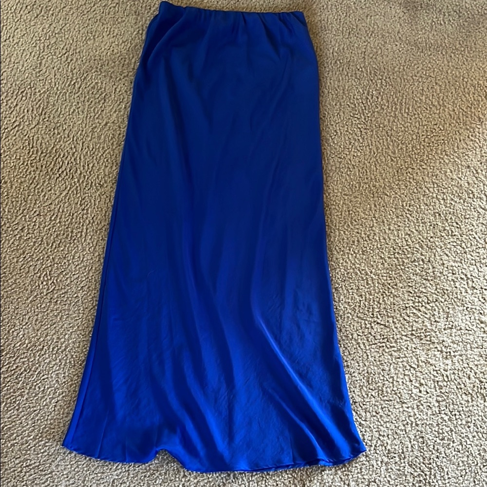 Minkpink Blue Maxi Skirt